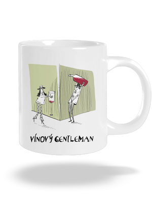 Vínový gentleman  veľký hrnček White