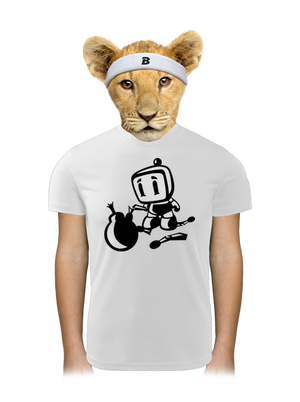 Bomberman detské športové tričko White