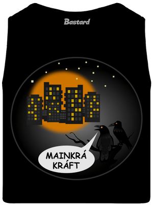 MainKráKráft pánske tielko Black