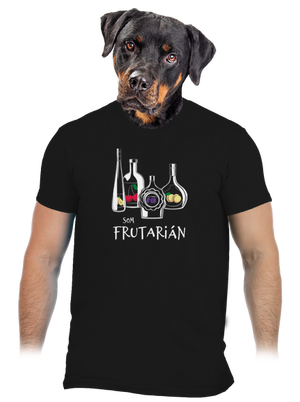 Frutarián pánske tričko Black