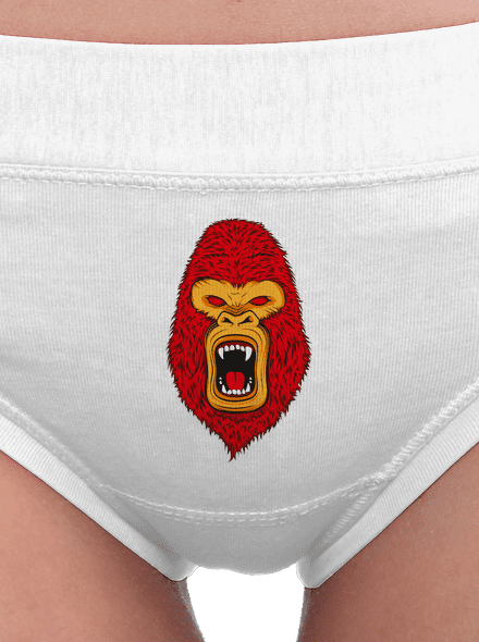 Gorilla face dámske nohavičky White