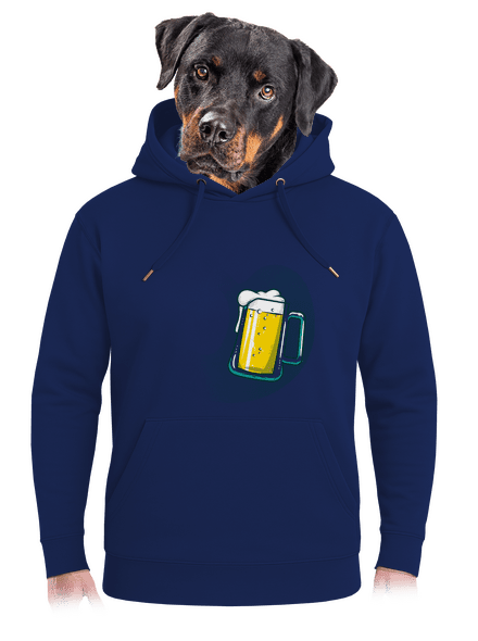 V bruchu unisex mikina premium Navy