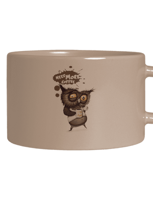 Need more coffee hrnček makronka Brown Macaron