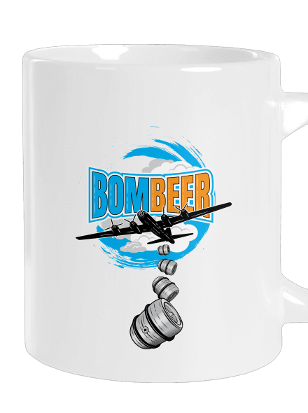 BomBeer veľký hrnček White