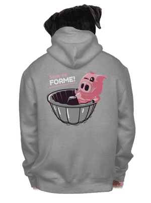 Vo forme pánska mikina na zips Light Melange