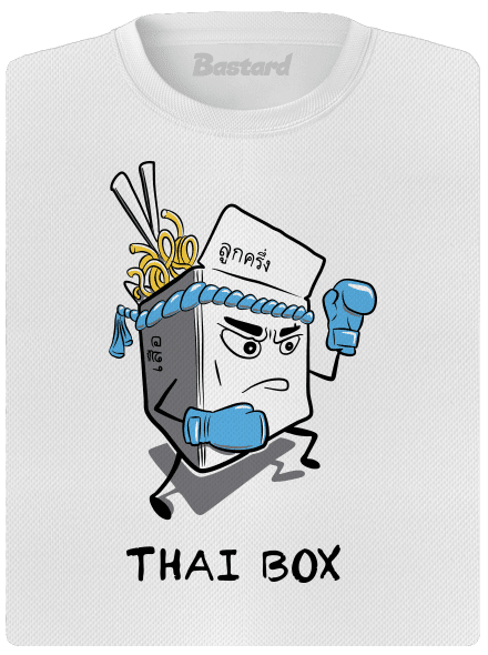 Thai box dámske športové tričko White