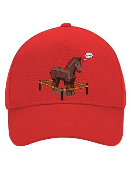 Trójsky kôň šiltovka baseballka Classic Red