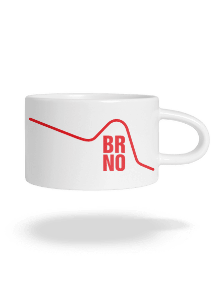 Brno hrnček makronka White