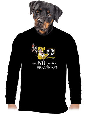 Hrajú naši pánske dlhý rukáv Black