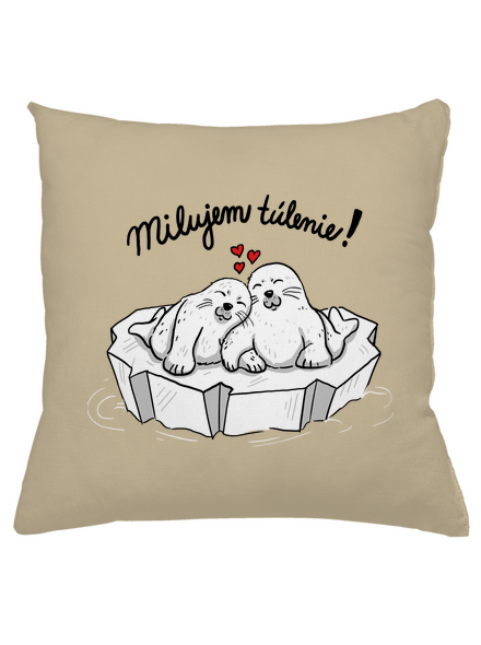 Milujem túlenie vankúš Beige