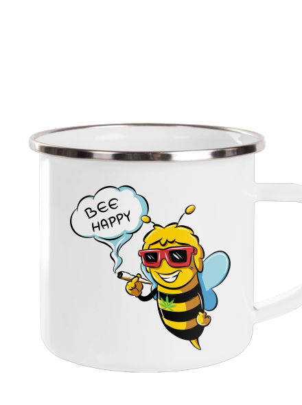 Bee happy plecháčik White