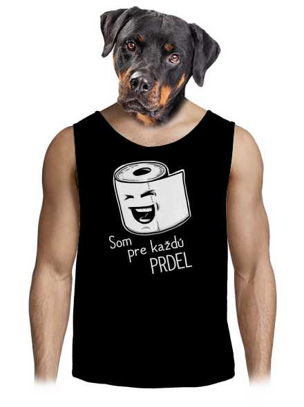 Prdel pánske tielko Black