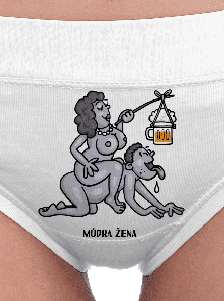 Múdra žena dámske nohavičky White