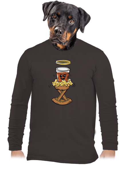 Panáčik v jasličkách pánske dlhý rukáv Bear Brown