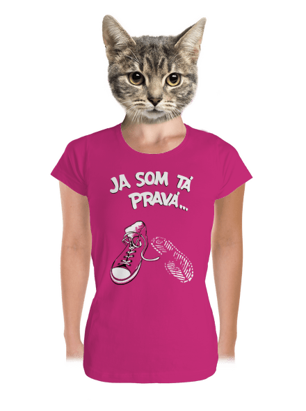 Hľadám tú pravú dámske tričko prémium Magenta