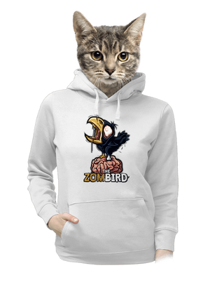 Zombird dámska mikina klokanka White