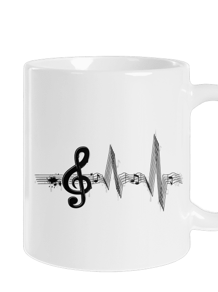 Žijem muzikou klasický hrnček White