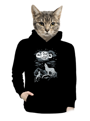 dámska mikina klokanka