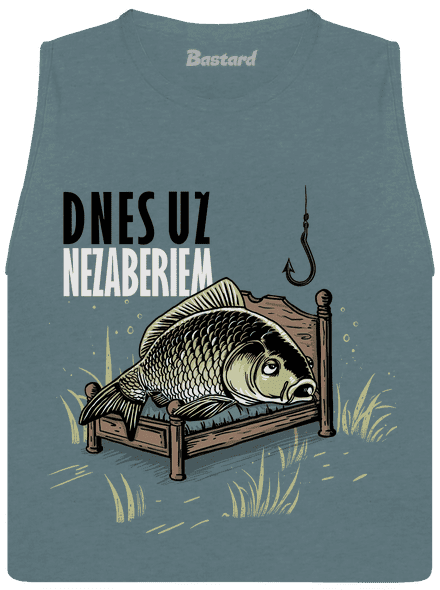 Dnes už nezaberiem dámske tielko voľné Heather Deep Teal