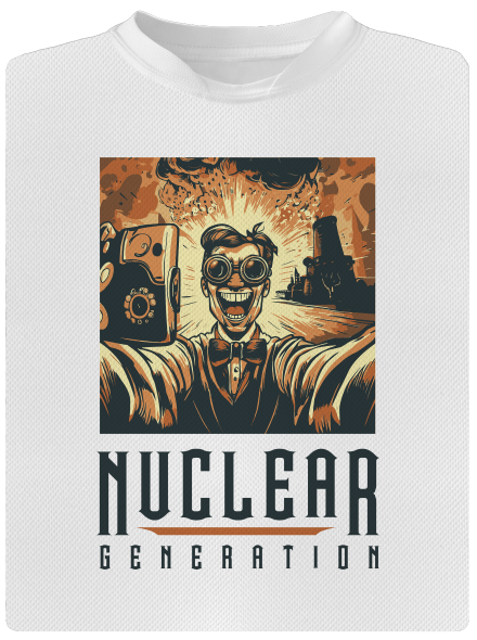 Nuclear generation pánske športové tričko White