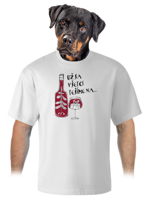 Vianoce vo víne unisex tričko oversized White