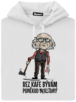 Neklidný bez kafe dámska mikina klokanka White