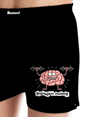 Trénujem mozog  pánske trenky Black