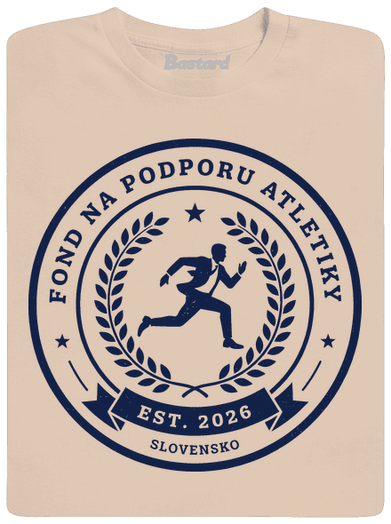 Fond na podporu atletiky pánske tričko Sand
