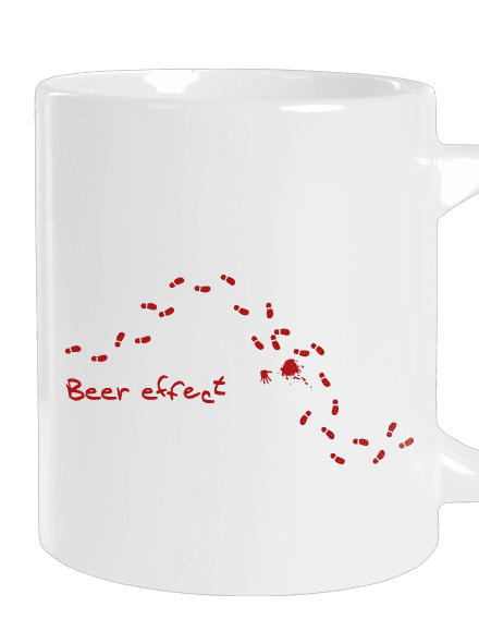 Beer effect! veľký hrnček White