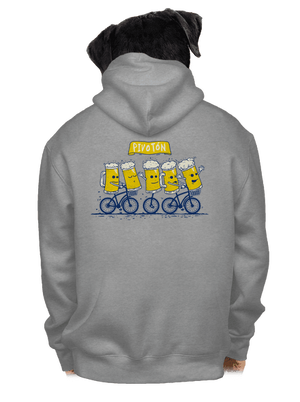 Pivotón pánska mikina na zips Light Melange