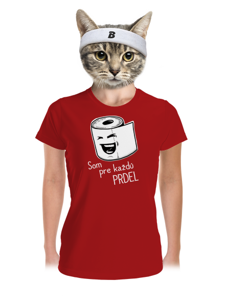 Prdel dámske športové tričko Red Mal