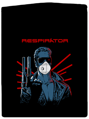 Respirátor pánska mikina na zips Black