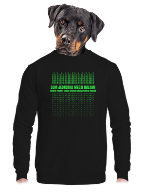 unisex mikina bez kapucne