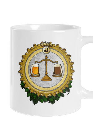 Pivný horoskop: Váha klasický hrnček White