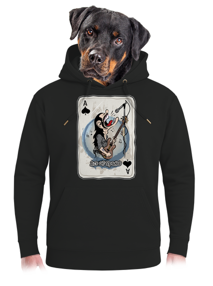 Ace of Spades unisex mikina premium Dark Black