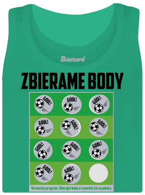 Zbierame body - futbal dámske tielko klasické Mint Mal
