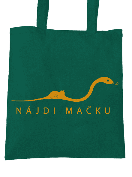 Nájdi mačku taška Bottle Green WM
