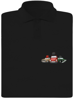 Traja veteráni pánska polokošeľa Black