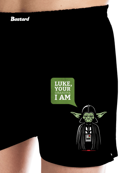 Mr. Yoda: Your grandpa I am pánske trenky Black