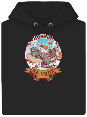 Hovädá na vode unisex mikina premium Dark Black