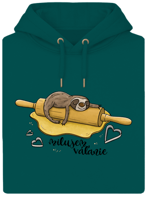 Milujem váľanie unisex mikina premium Emerald Green