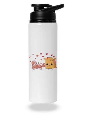 Krab a krabica flaša na vodu White