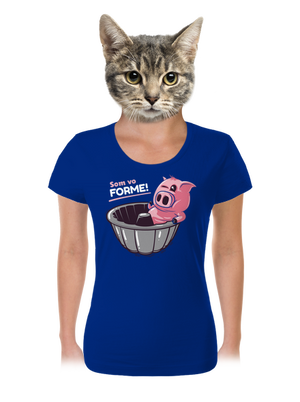 Vo forme dámske tričko Royal Blue Mal