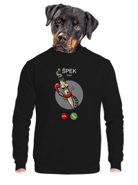 unisex mikina bez kapucne