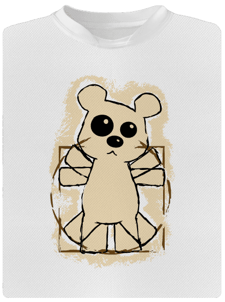 Da Vinci Teddy detské športové tričko White