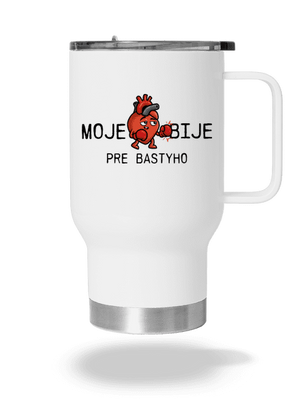 Moje srdce bije termohrnček White