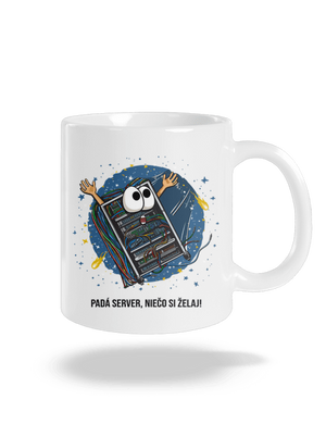 Padá server klasický hrnček White