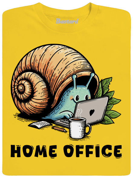 Slimákov home office pánske tričko Gold