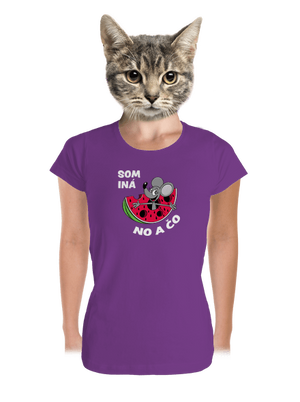 Som iná dámske tričko prémium Purple