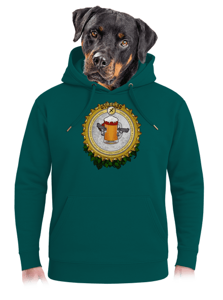 Pivný horoskop: Strelec unisex mikina premium Emerald Green